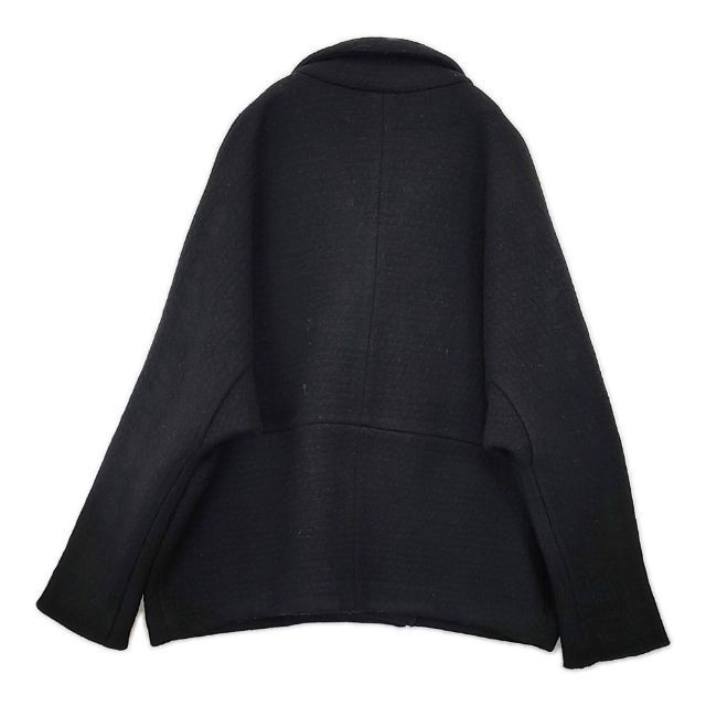 babaghuri ババグーリ ループツイード フーデットコート ブラック ヨーガンレール ババグーリJURGEN LEHL Babaghuri ウールボタンラップ