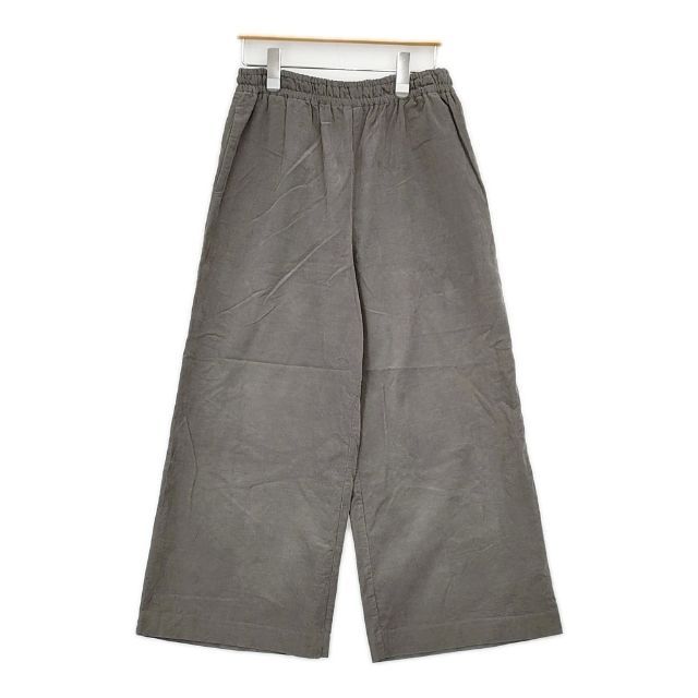 fruits of life 22AW135 コットン コーデュロイ ワイド パンツ グレージュ レディース フルーツオブライフ 5-1102T∞