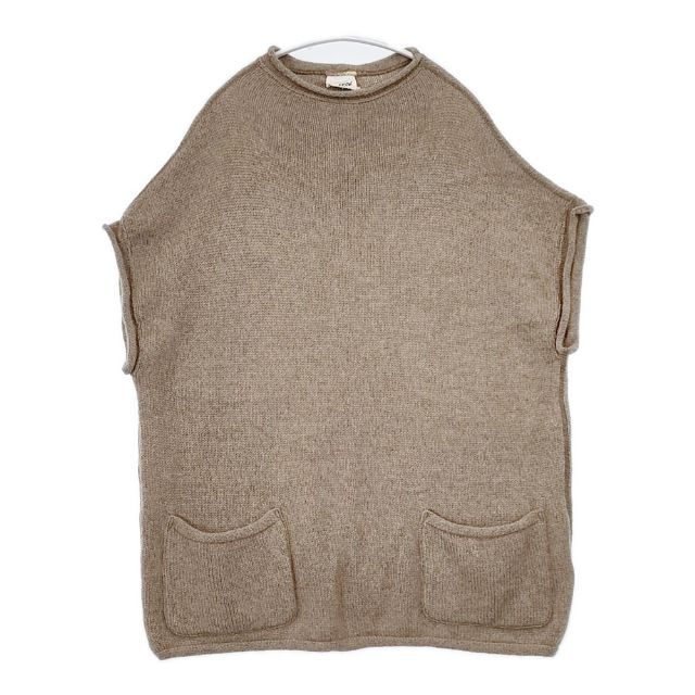 45R 45rpm 45星カシミヤの馬比古ベスト 定価56100円 ノースリーブニット サイズ4 ベスト ベージュ レディース フォーティーファイブアールピーエム 5-1102T∞