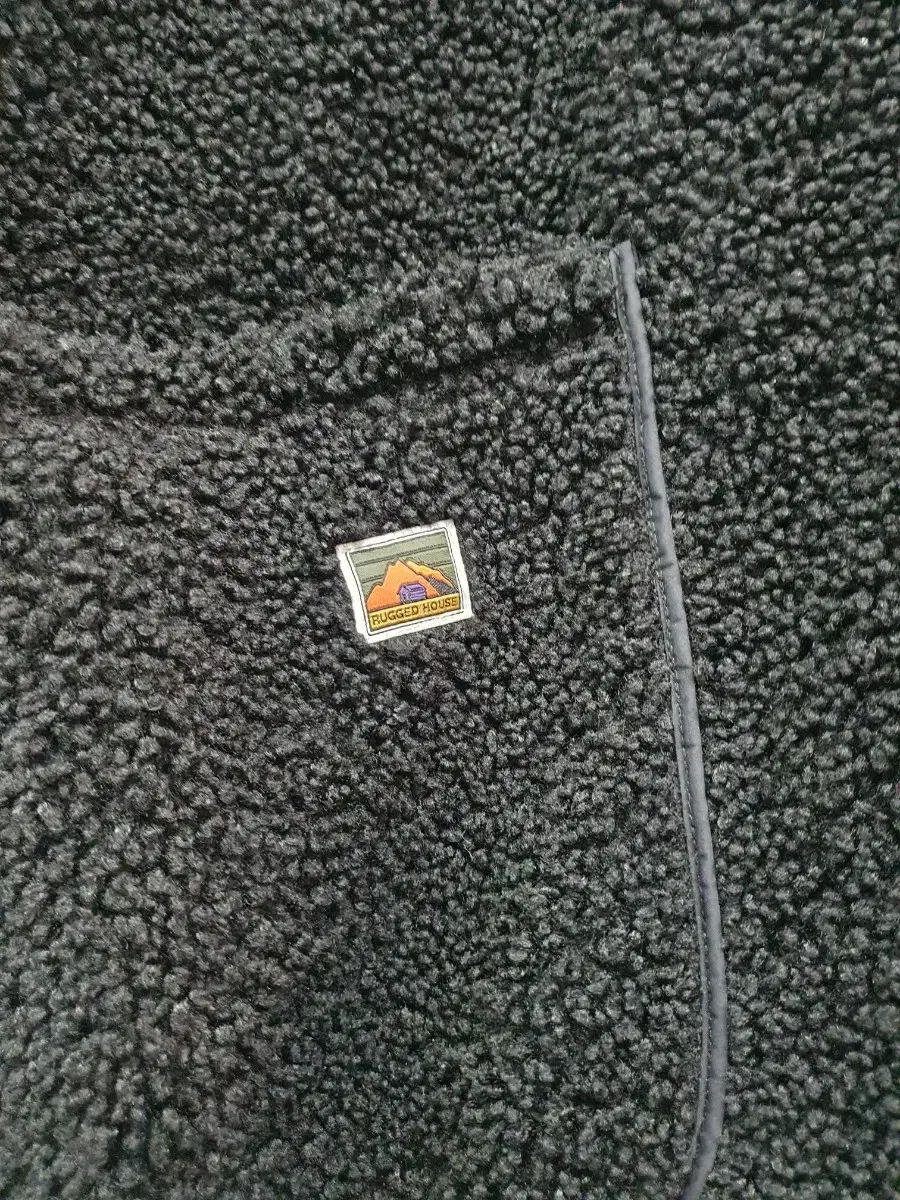 黒色ボア ロング フリース コート メンズ 120 BIGサイズ