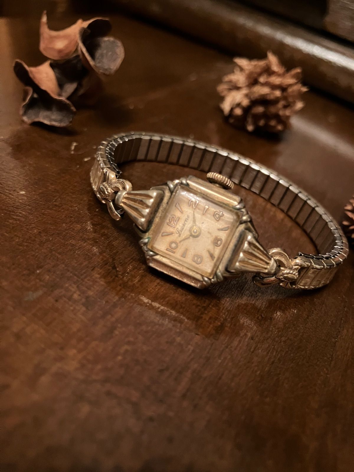 ルツェルン ヴィンテージ 手巻き時計 腕時計 アールデコ 1950年代 OH済み