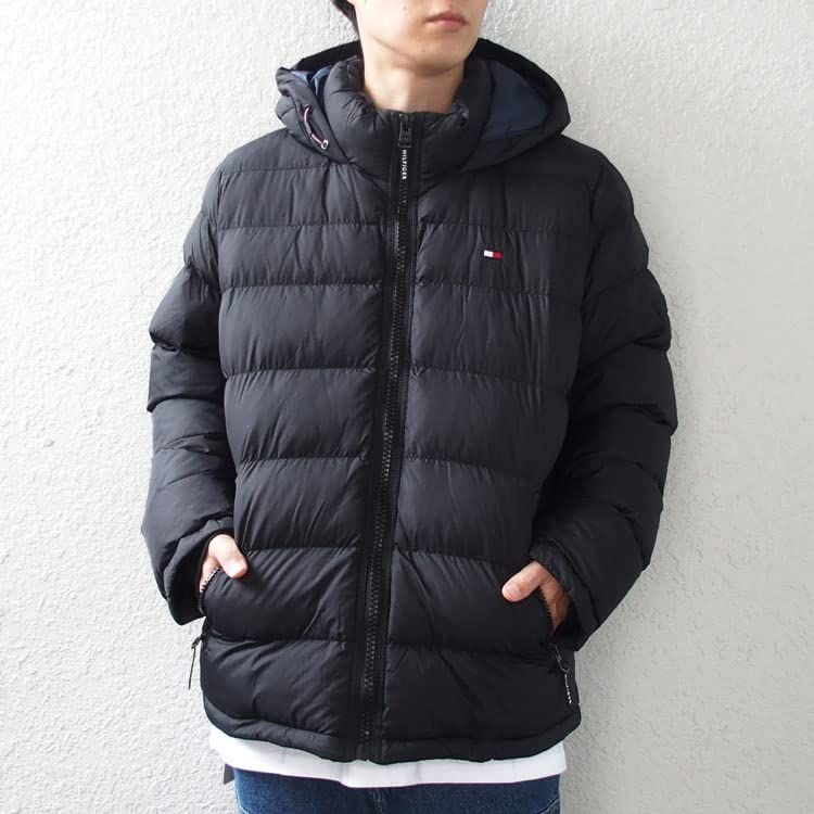  トミーヒルフィガー ジャケット 中綿ジャケット メンズ アウター XL BLACK 並行輸入品 その他 時計