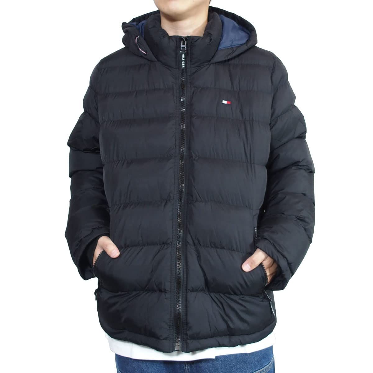 トミーヒルフィガー ジャケット 中綿ジャケット メンズ アウター 158AN508 XL BLACK 並行輸入品