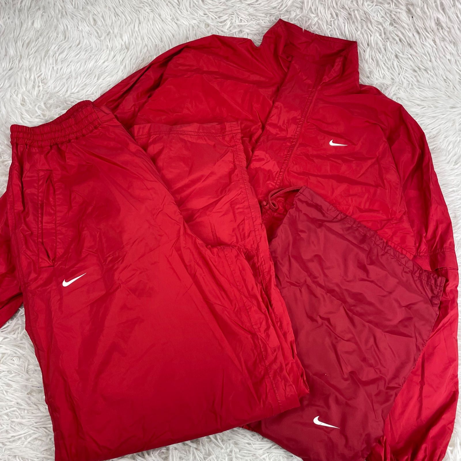 00s y2k NIKE GOLF ナイロンジャケット パンツ セットアップ 2way 裏地 