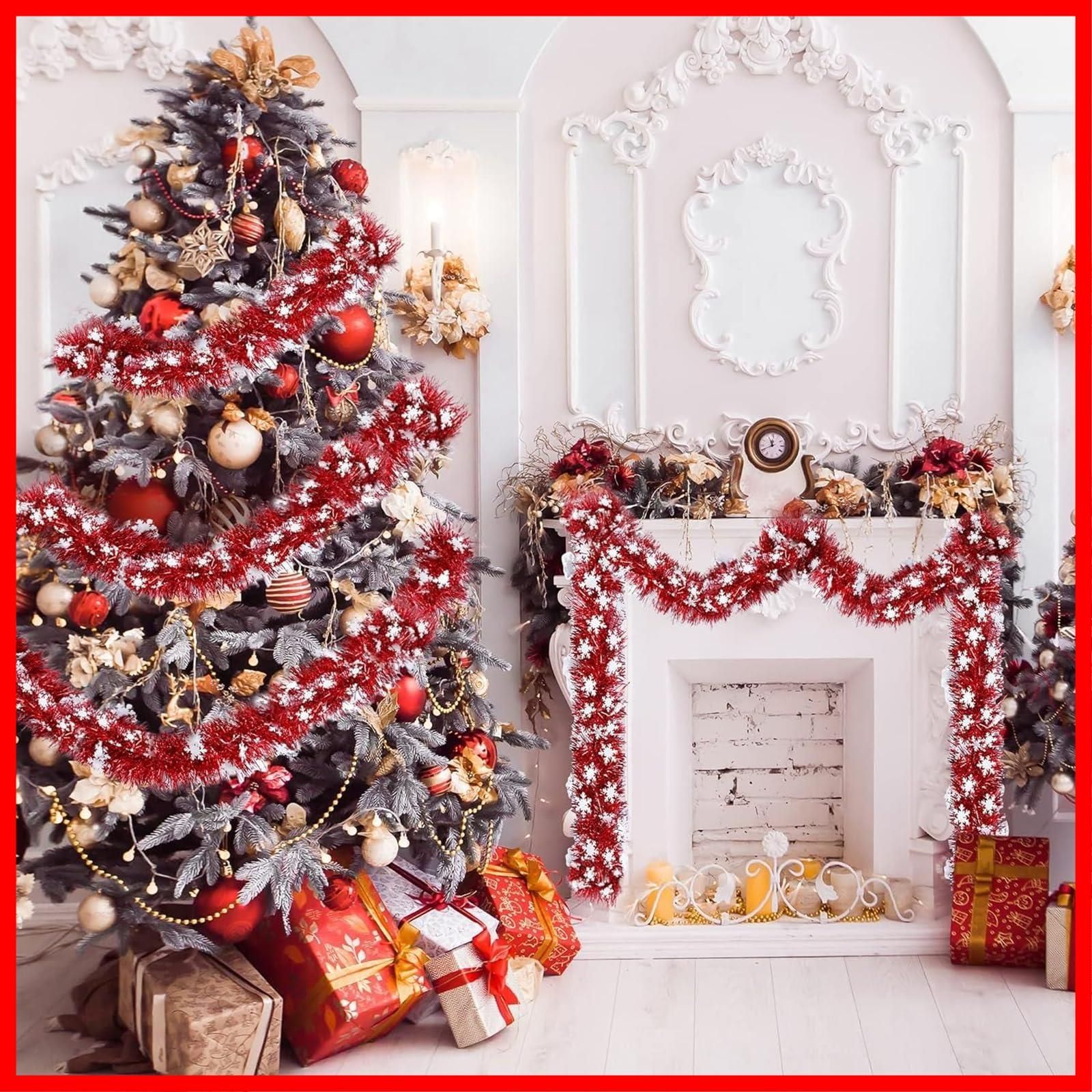 クリスマスの飾り クリスマス籐ガーランド Amazon.co.jp: クリスマス 飾り ガーランド 籐 270cm 260枝数 大きい