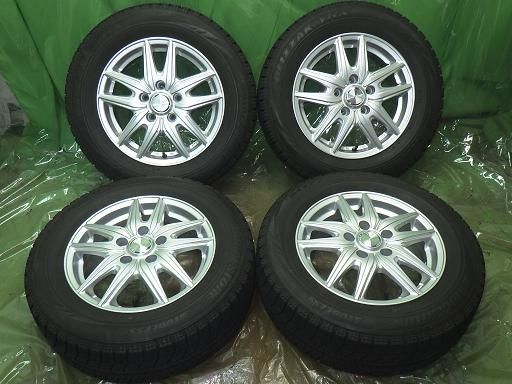 スタッドレス 20年製 エコフォルム 15インチ ブリヂストン ブリザックVRX