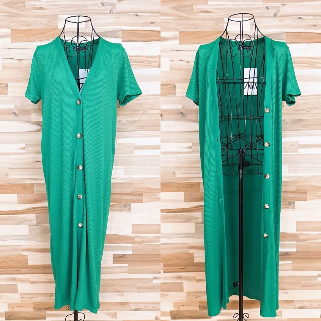 Vネック ロング