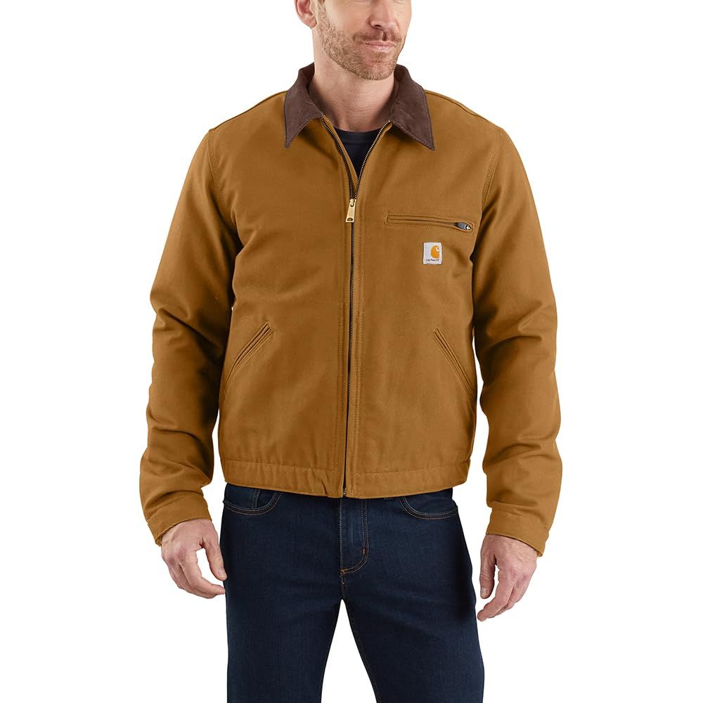 Carhartt メンズ ダック Detroitジャケット レギュラー ビッグ-トールサイズ ダークブラウン X-Large ブラウン XL