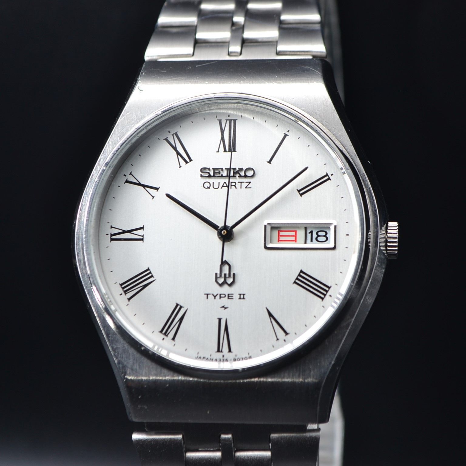 OH済 SEIKO TYPE2 タイプ2 ローマン 4336 ビンテージクォーツ - メルカリ
