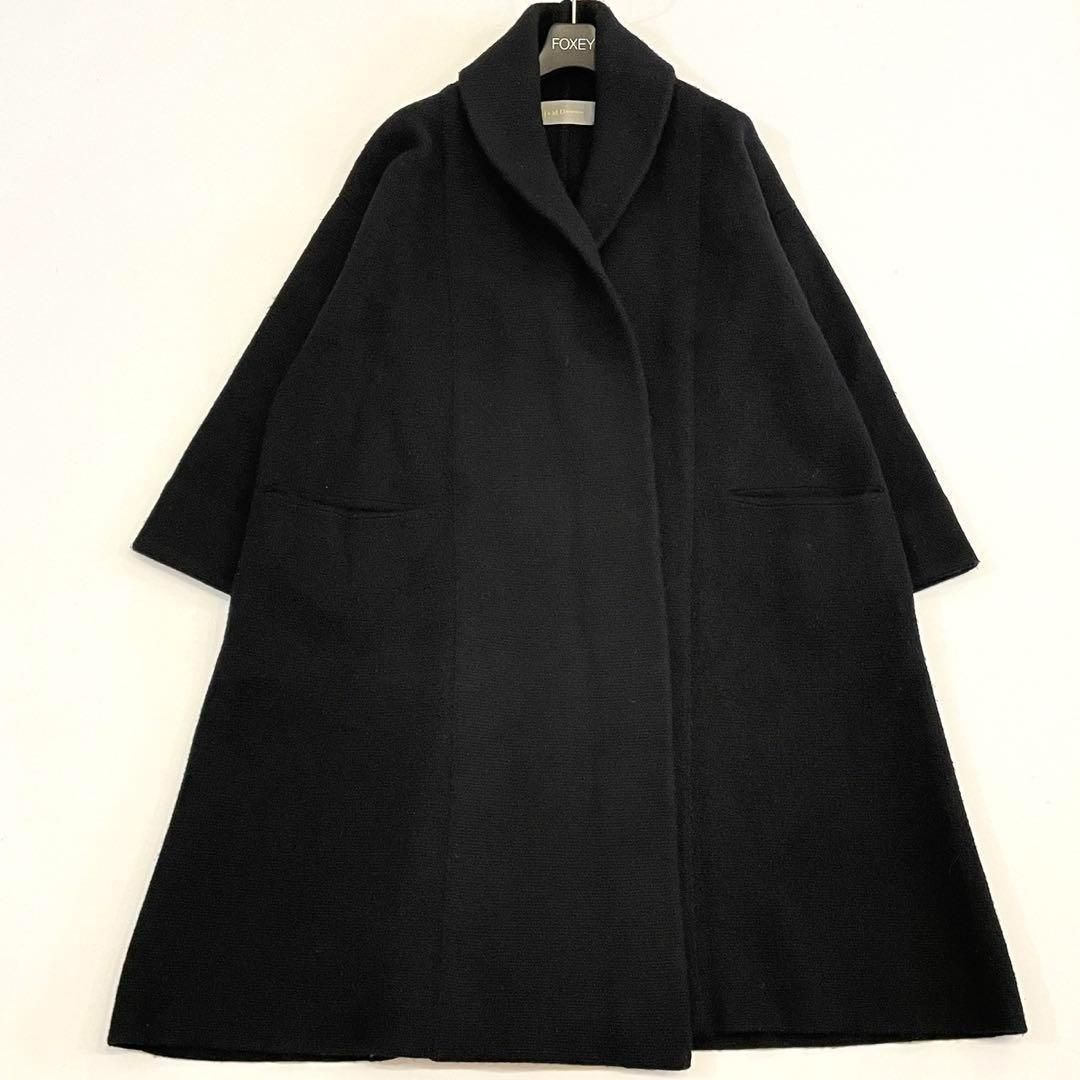 J-M DAVIDSON ジェイアンドエムデヴィッドソン ウール ニット ガウン ロングカーディガン 羽織 ブラック