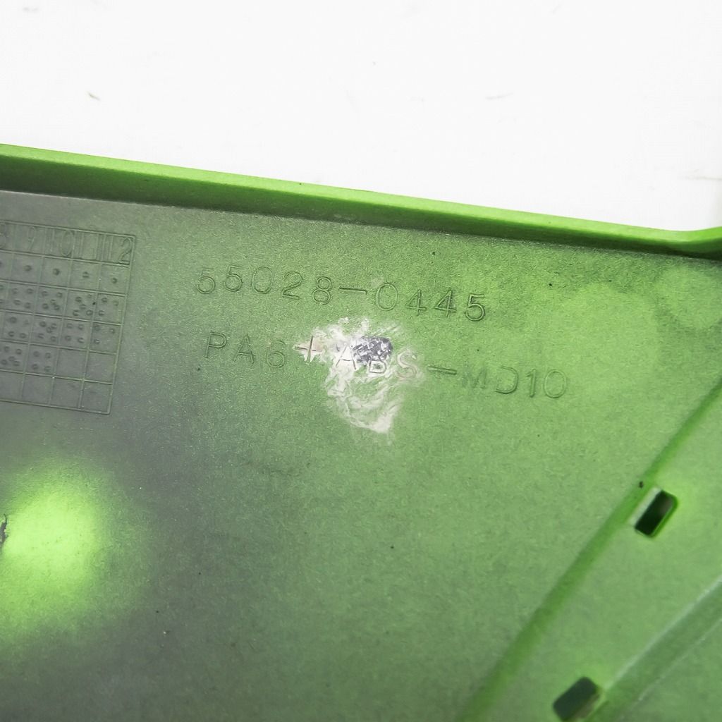 カワサキ ZX-6R 純正 サイドカウル 右 緑 注文 ガリキズ 55028-0445