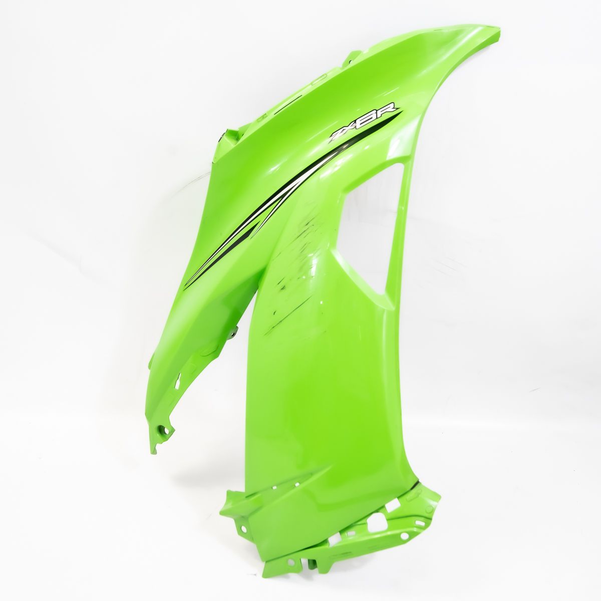 ごんざれすページ カワサキ ZX-6R 純正 サイドカウル 右 緑 ガリキズ 55028-0445