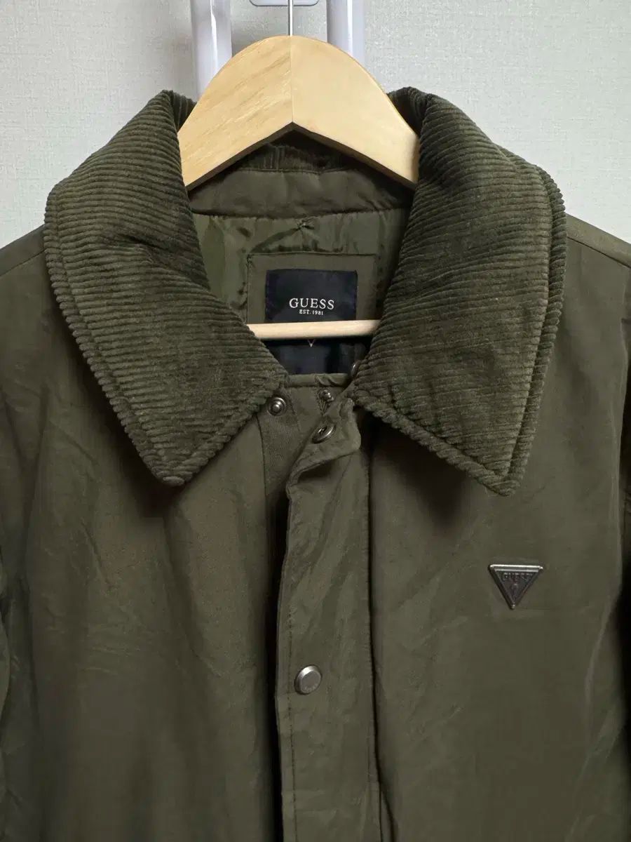 GUESS ダックダウン ダウンジャケット コーデュロイ メンズ 95M オーバーサイズ