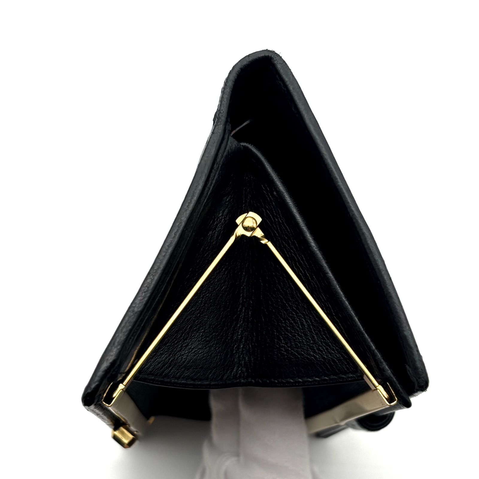 ⭐美品⭐CHANEL ビコローレ ラムスキン がま口 長財布 ブラック CHANEL シャネル ピコローレ ラムスキン がま口長財布 ブラック 黒 本革