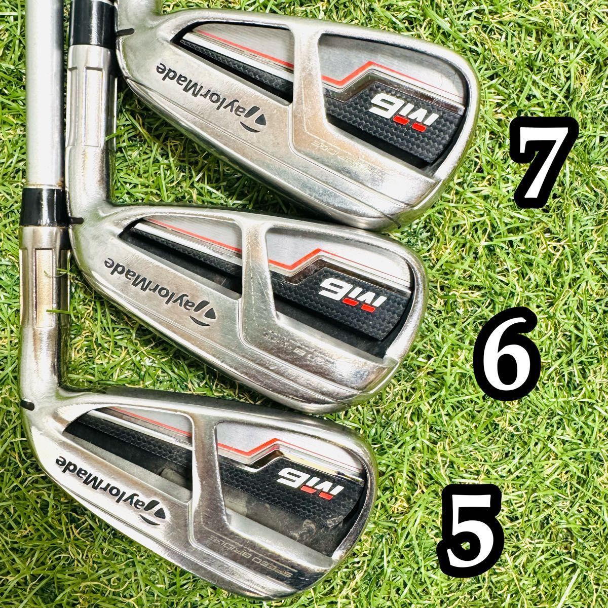 【良品】初心者推奨 テーラーメイド M6 メンズアイアンセット 6本 S 良品】初心者推奨 テーラーメイド M6 メンズアイアンセット 6本 S 良品