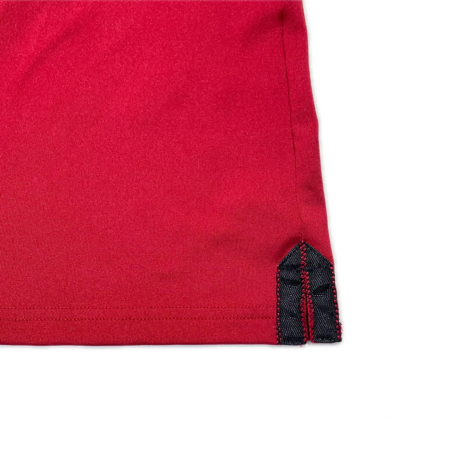 メンズ ブリーフィング BRIEFING 半袖シャツ L 赤 レッド モックネック