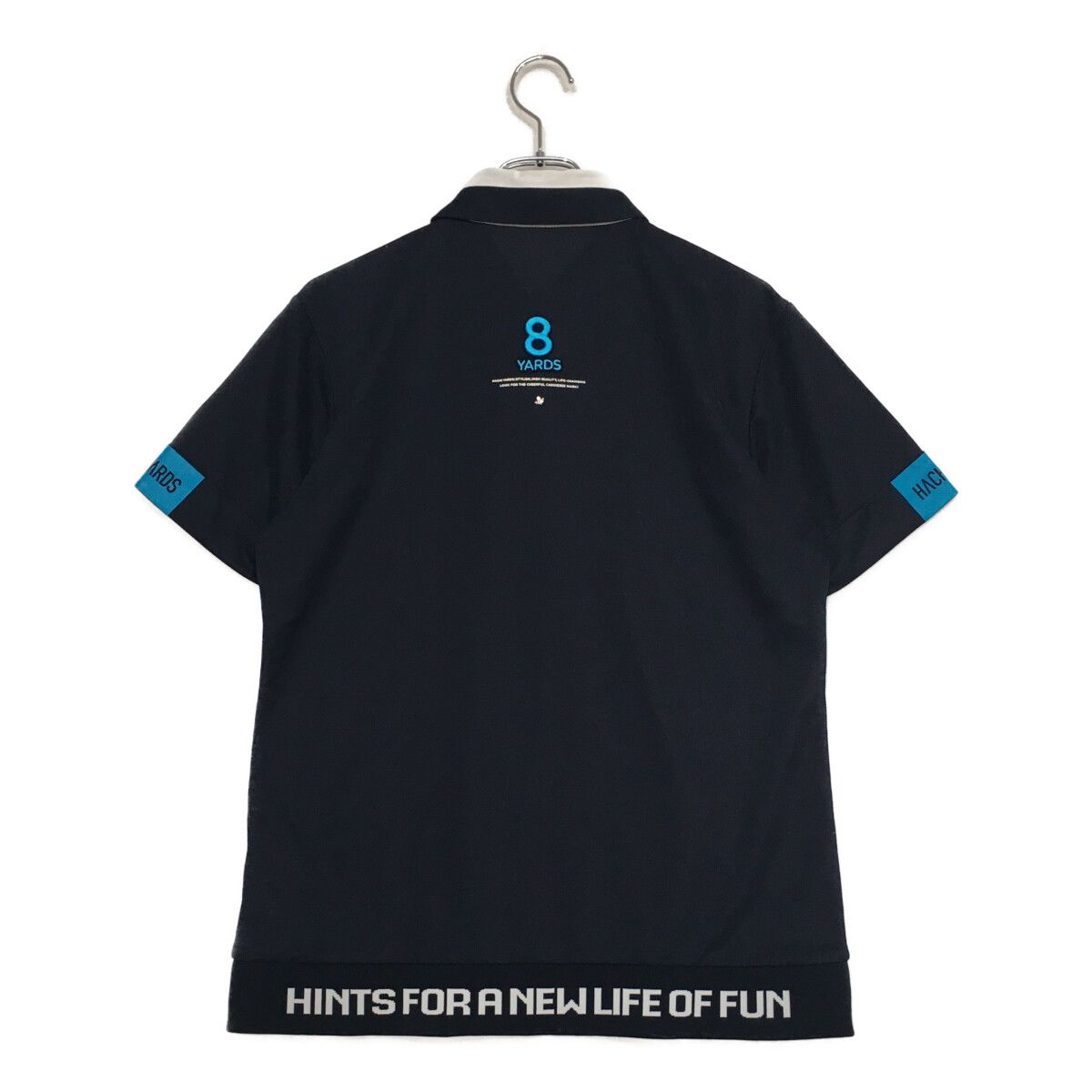メンズ ハチヤーズ 8YARDS 半袖ポロシャツ XL 紺 ネイビー