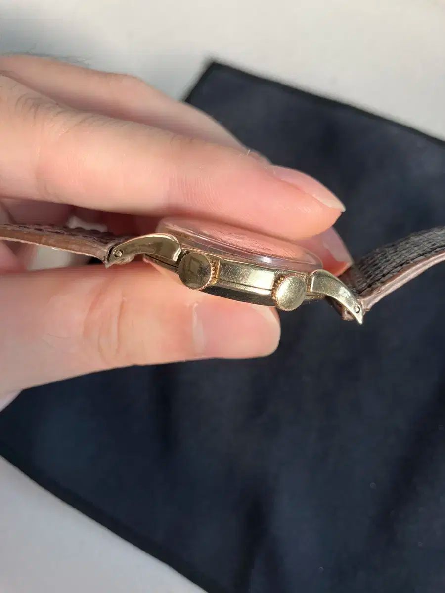  ヴィンテージ 14k ル クルトゥル メモヴォクス 手巻き時計 仕事着 自動巻き時計 腕時計(アナログ)