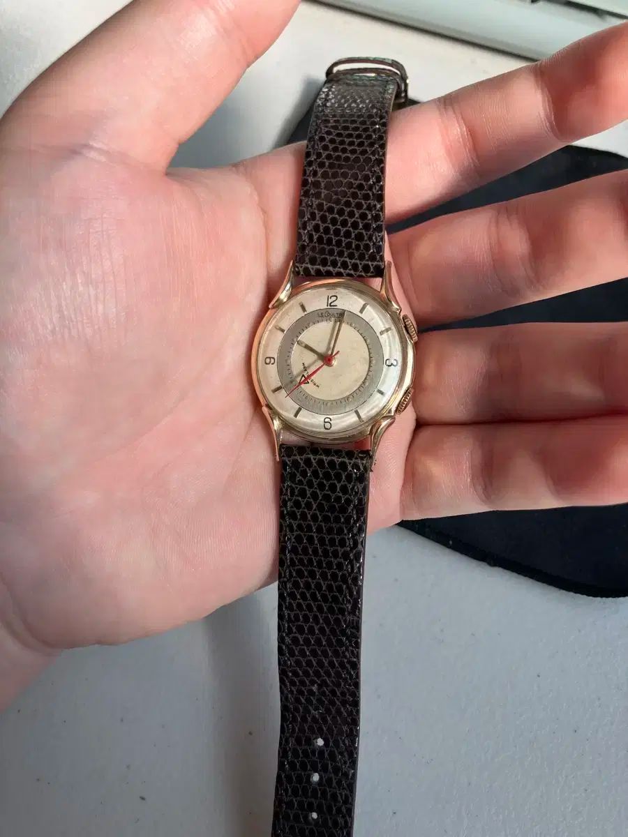 ヴィンテージ 14k ル クルトゥル メモヴォクス 手巻き時計