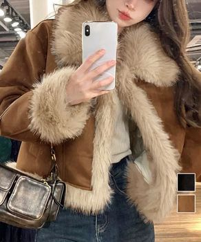 ショートフェイクムートンジャケット