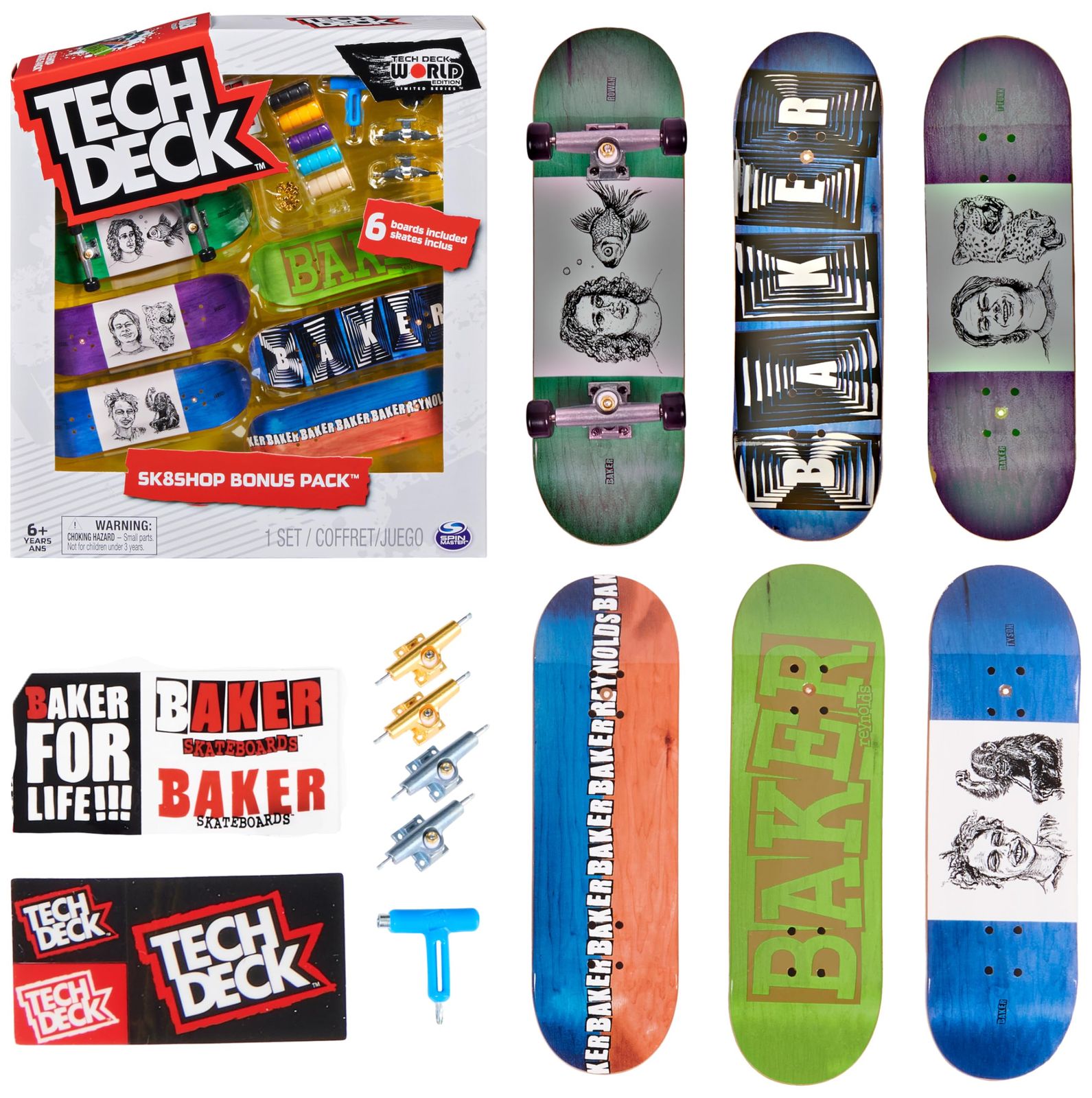 Tech Deck ミニスケートボード9個セット フィンガー スケートボード 12