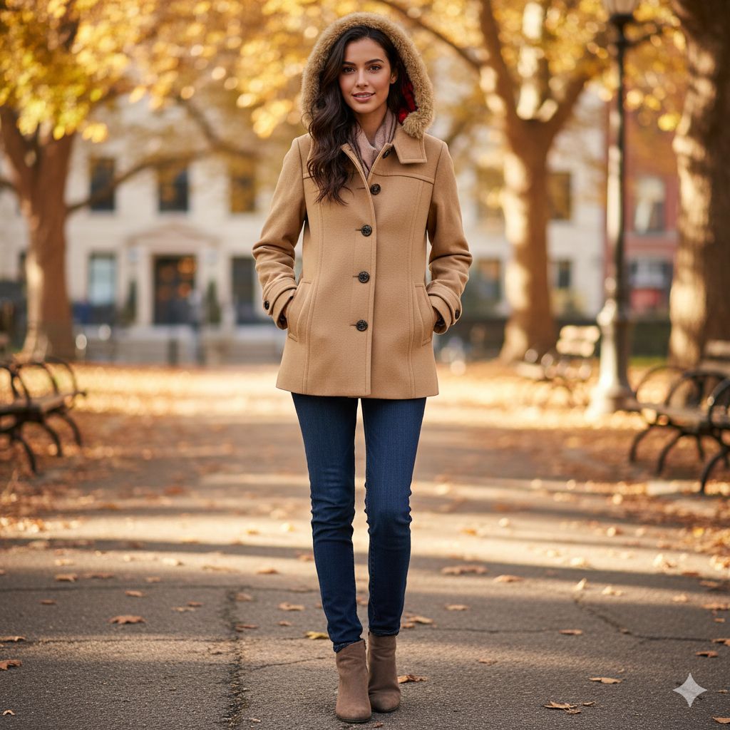 バーバリーブルーレーベル ファーコート ノバチェック ジャケット