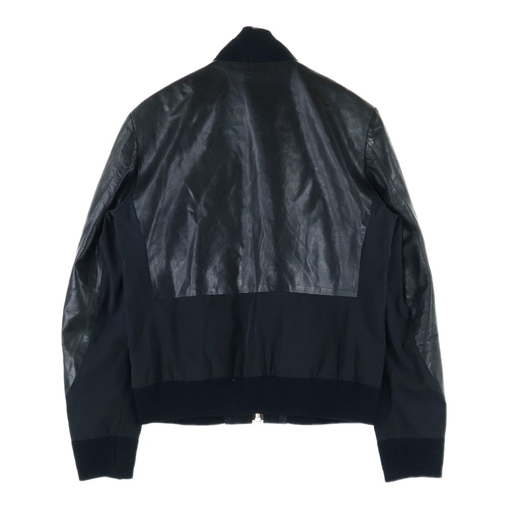 Paul Smith (ポールスミス) ラムスキン レザー 切り替え ジップアップ