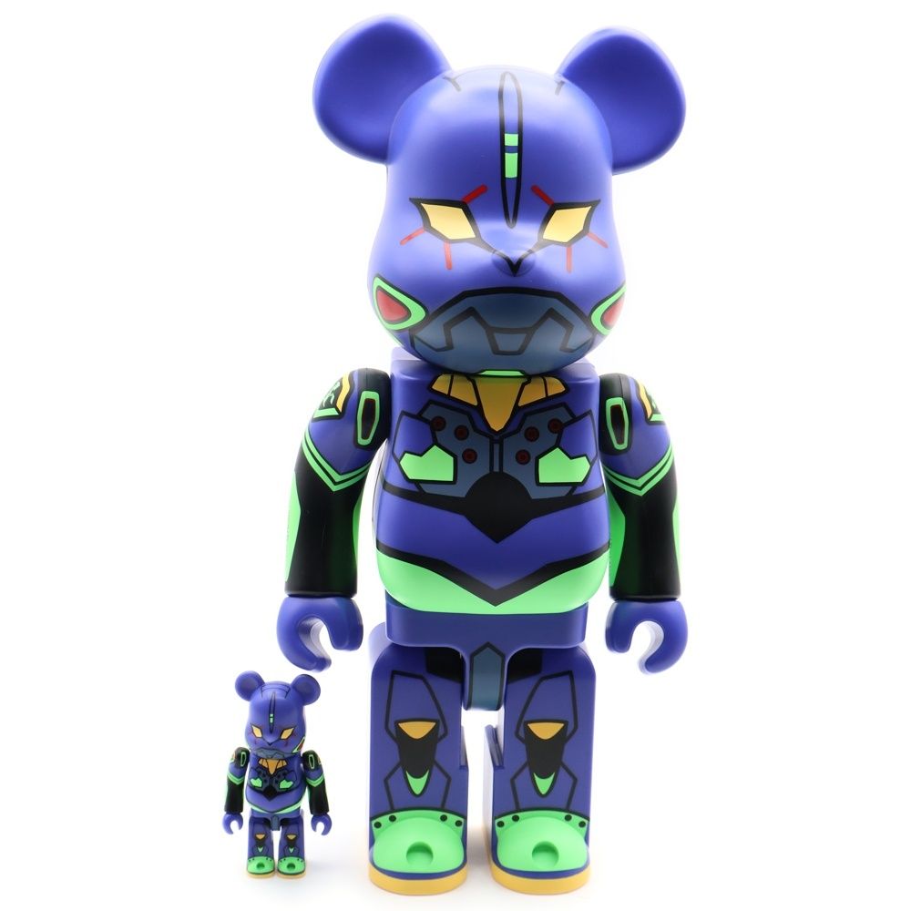 MEDICOM TOY メディコムトイ BE RBRICK ベアブリック エヴァンゲリオン 初号機 新塗装版 - 400 人形 フィギュア パープル