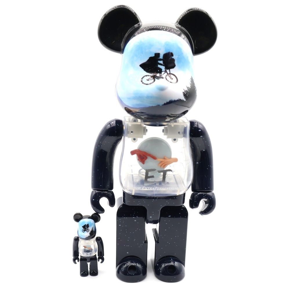 MEDICOM TOY メディコムトイ BE RBRICK E.T. LIGHT UP Ver. - 400 ベアブリック イーティー 人形 フィギュア ネイビー