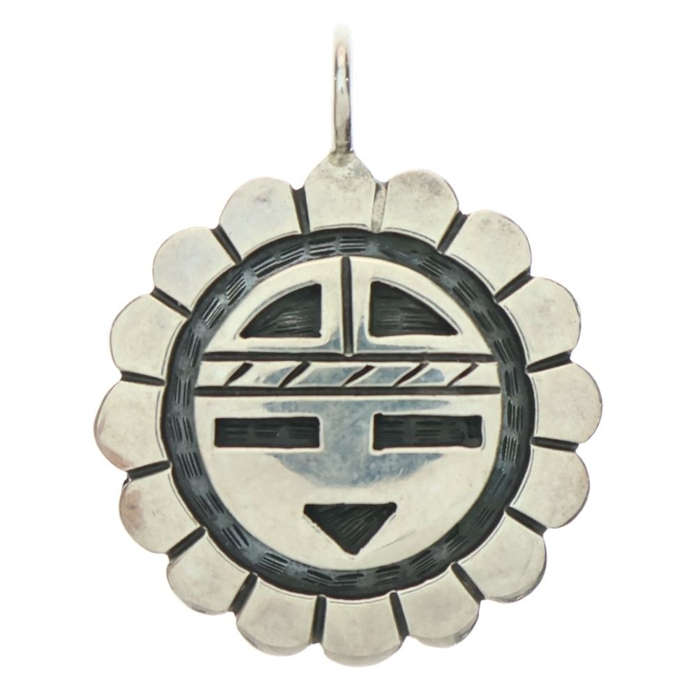INDIAN JEWELRY インディアンジュエリー HOPI TEDWADSWORTH ホピ族 テッドワズワース サンフェイス ネックレストップ シルバー