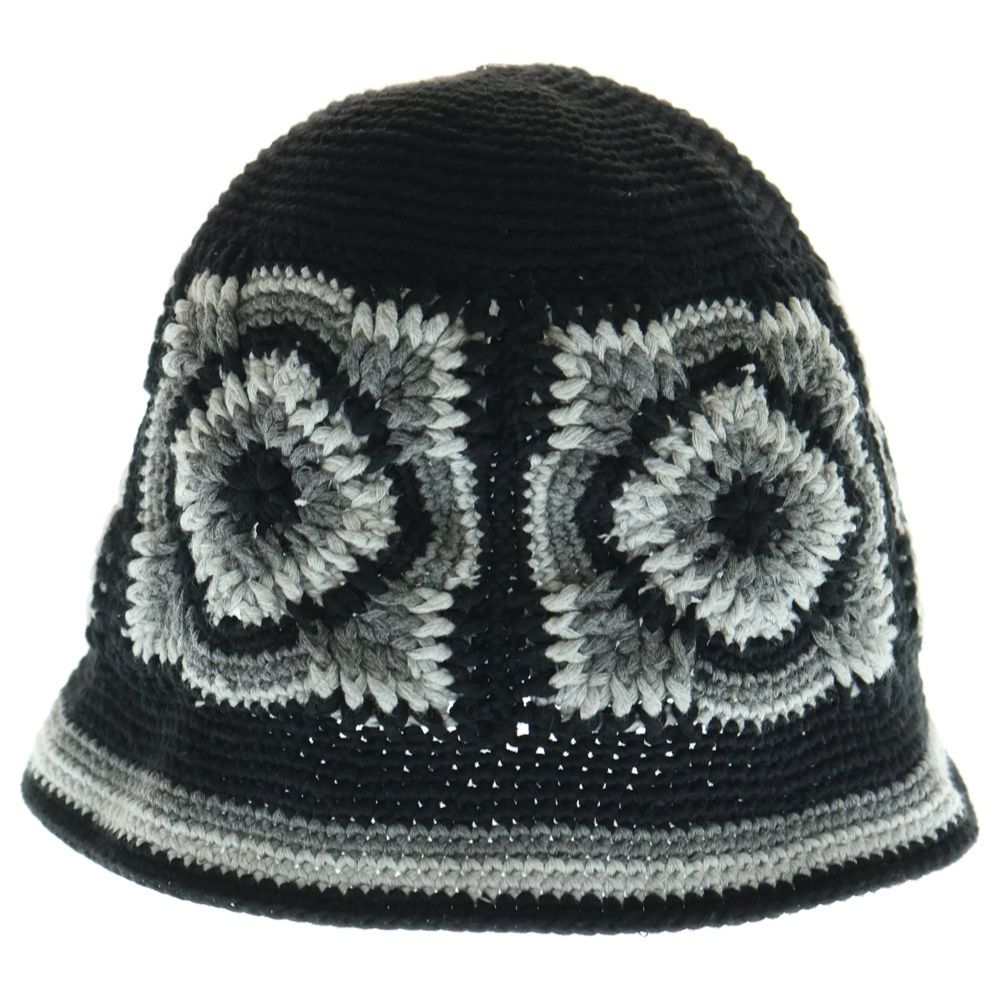 SOLARIS-Co. ソラリスアンドコー CHLOCHET HAT SUNBIRD クロシェハット 帽子 ブラック グレー X01001