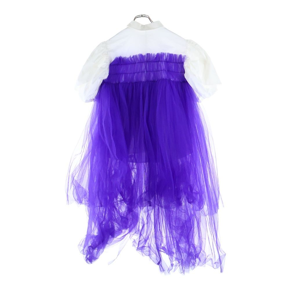 VIVIANO ヴィヴィアーノ 23SS Tulle Dress チュールデザイン ドレス ブラウス パープル レディース VS-SS23-SH05