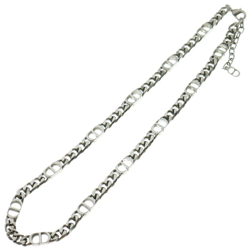Christian Dior クリスチャンディオール CD Icon Chain CDロゴ チェーン リンク ネックレス シルバー N1574HOMMT