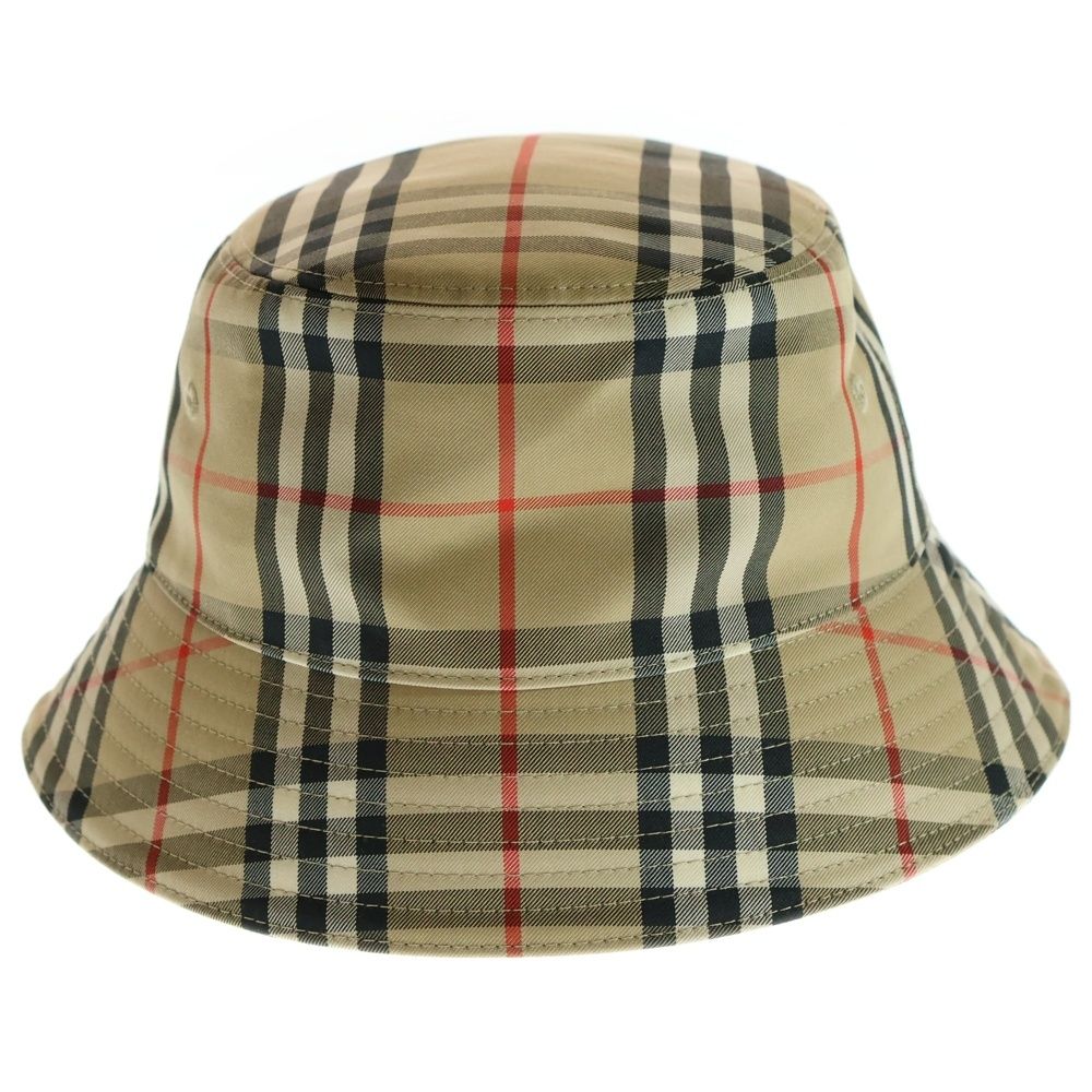 バーバリー ノバチェック バケットハット 帽子 ベージュ ポリエステル 8026927