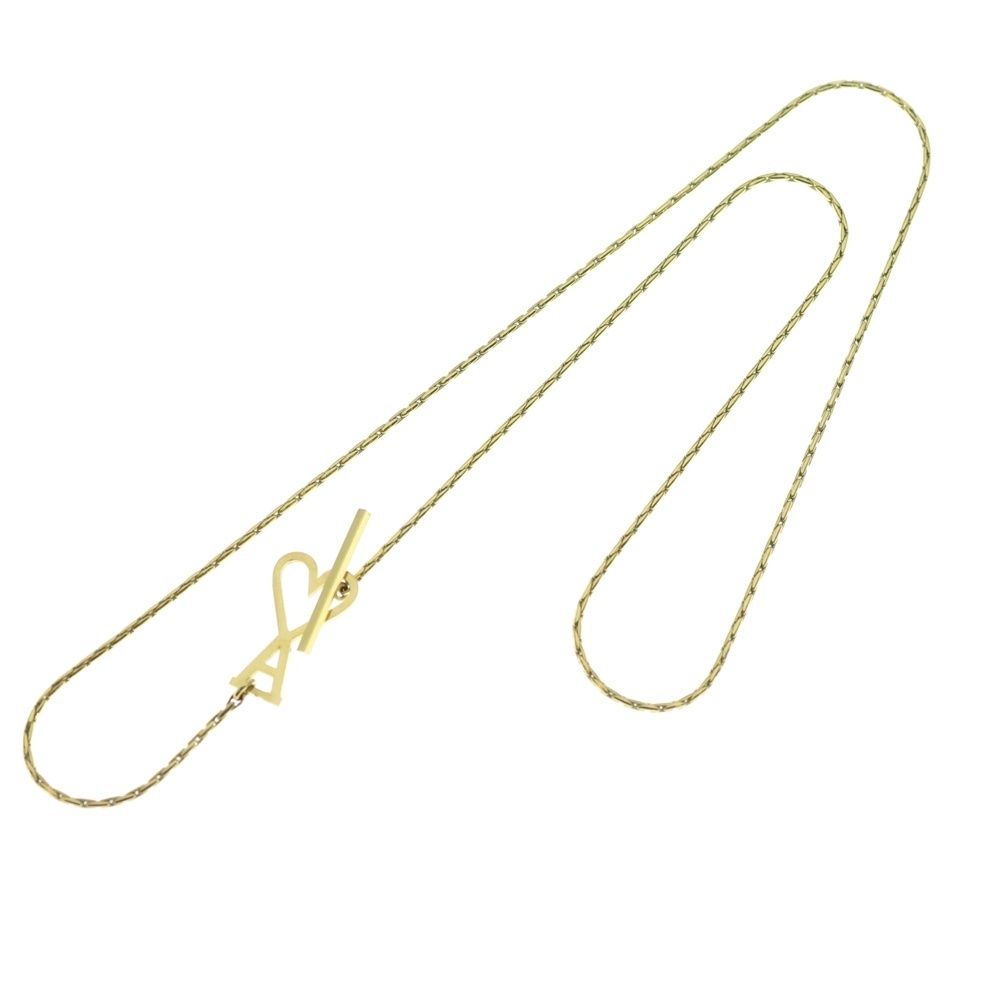 AMI Alexandre Mattiussi アミアレクサンドルマテュッシ AMI DE COEUR チェーンネックレス ゴールド