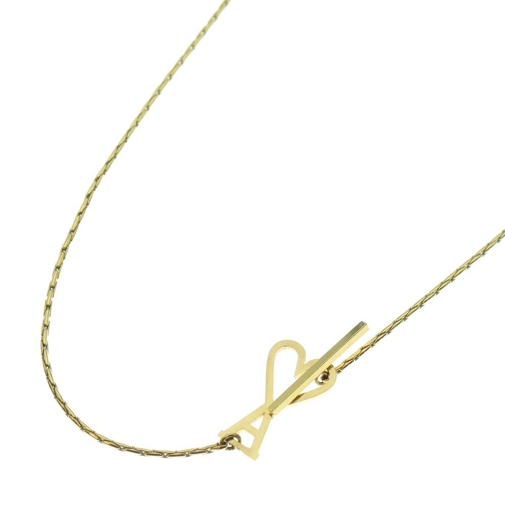 AMI Alexandre Mattiussi アミアレクサンドルマテュッシ DE COEUR チェーンネックレス ゴールド