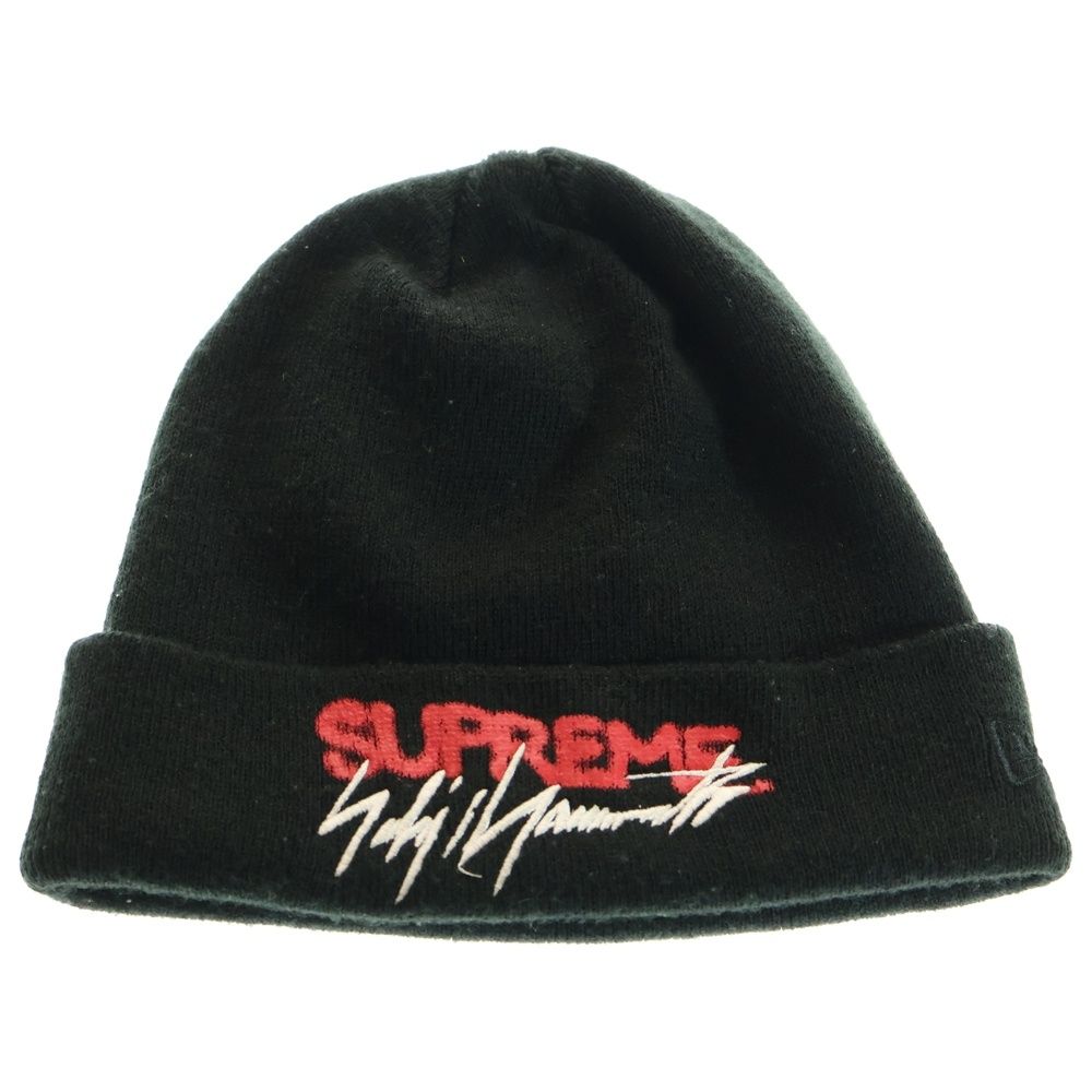 SUPREME シュプリーム 20AW ×Yohji Yamamoto New Era Beanie ヨウジヤマモト ニューエラ ロゴ刺繍ビーニー ニット帽 帽子 ブラック