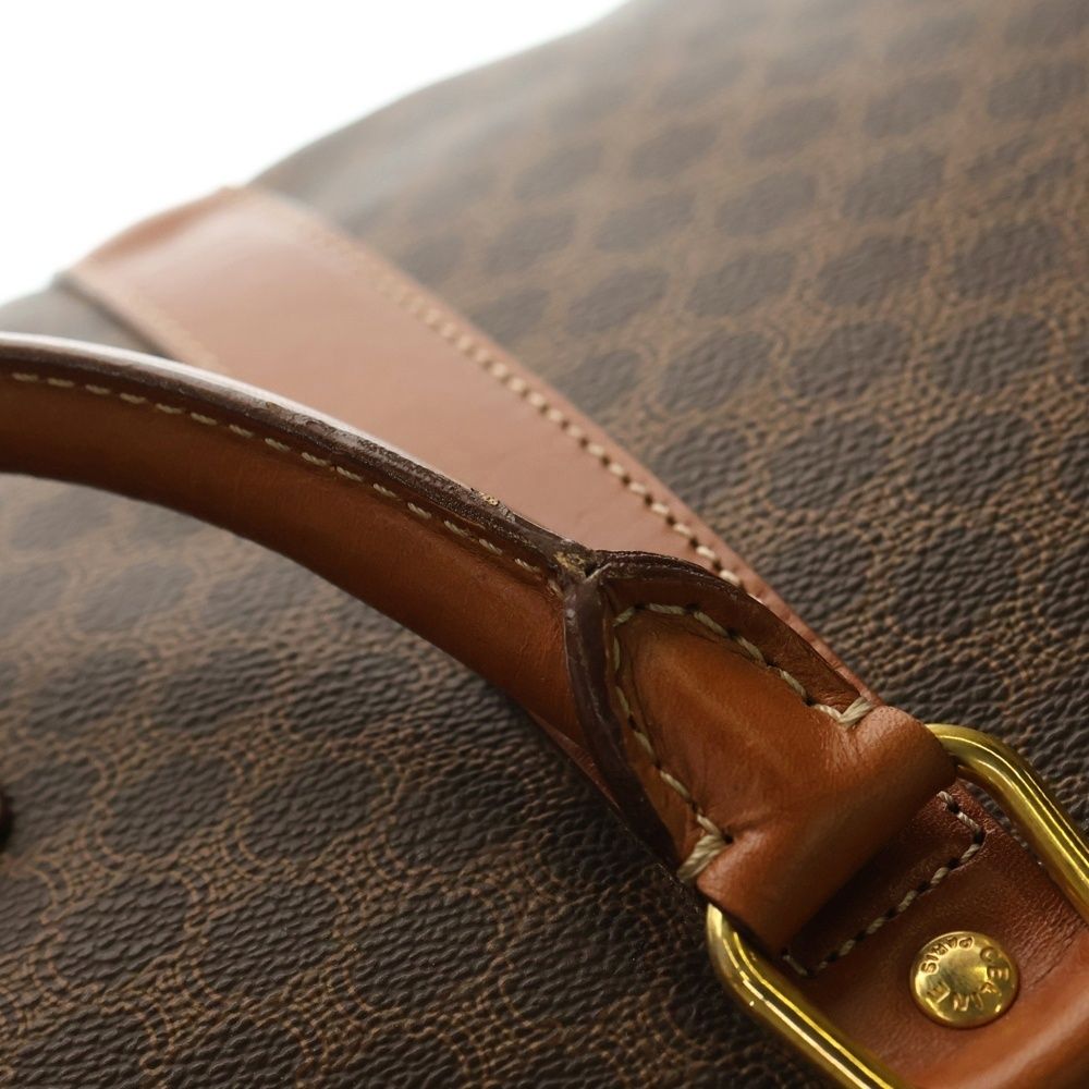 CELINE (セリーヌ) マカダム トリオンフ柄 PVCレザーボストンバッグ