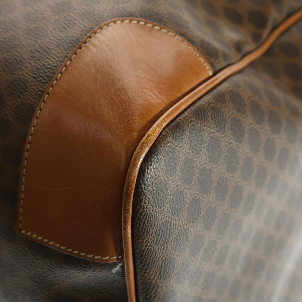 CELINE (セリーヌ) マカダム トリオンフ柄 PVCレザーボストンバッグ