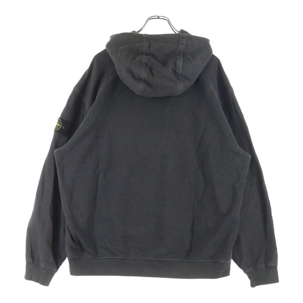 ストーンアイランドワッペン付きプルオーバーパーカーMスウェットパーカー ホワイト ストーンアイランドワッペン付きプルオーバーパーカーMスウェット