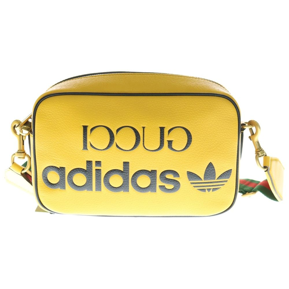 GUCCI グッチ ×adidas Shoulder Bag アディダス ロゴ ショルダーバッグ イエロー 702427