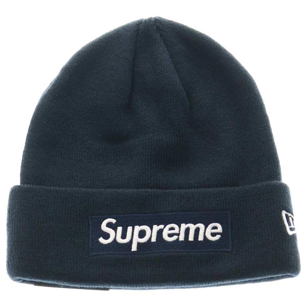 SUPREME シュプリーム 16AW×New Era Box Logo Beanie ニューエラ ボックスロゴビーニー ニットキャップ ニット帽 ネイビー