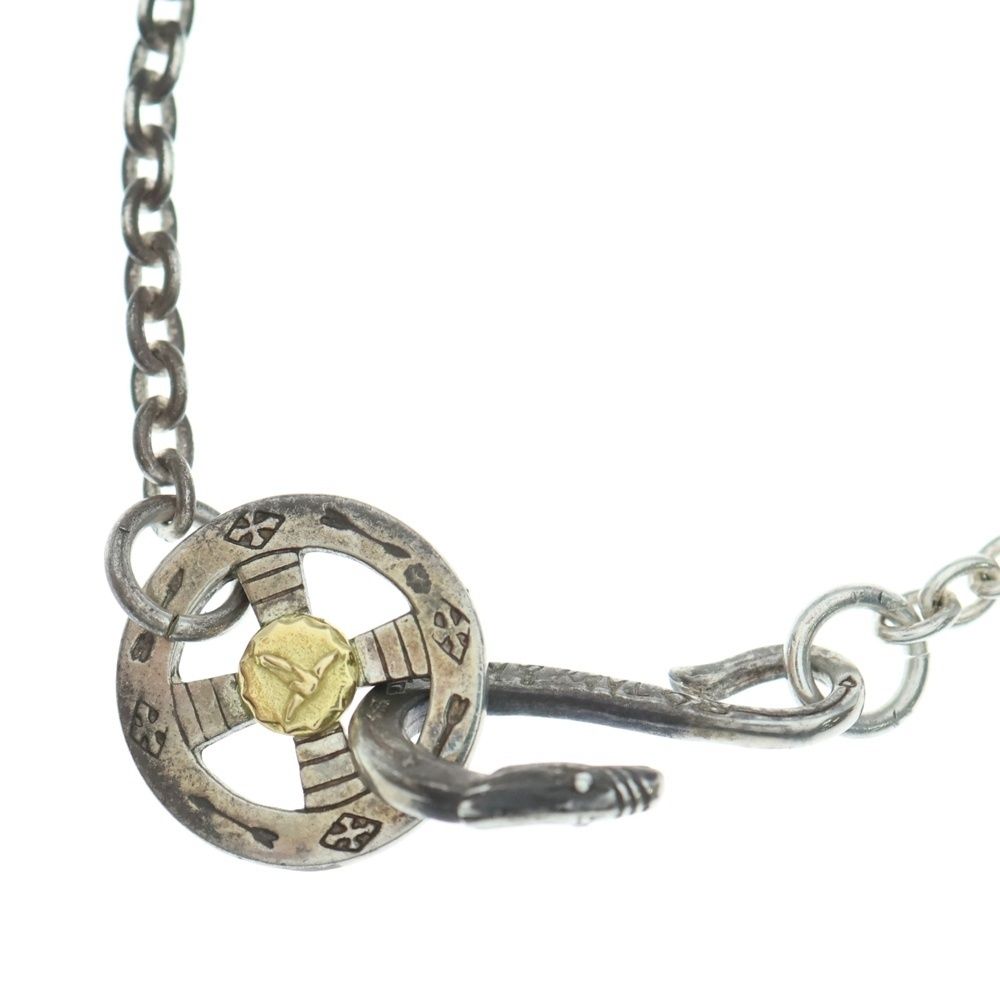 TADY - KING タディアンドキング ネイティブフック-ネイティブホイールGPロングホーン付きチェーン 細丸 50cm シルバー ゴールド