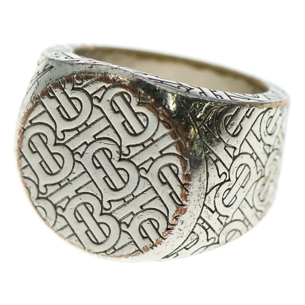 BURBERRY バーバリー モノグラム TBロゴ シグネット リング 指輪 シルバー 60