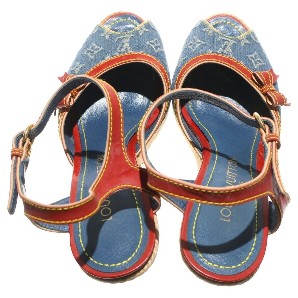 LOUIS VUITTON (ルイヴィトン) モノグラム デニム エスパドリーユ