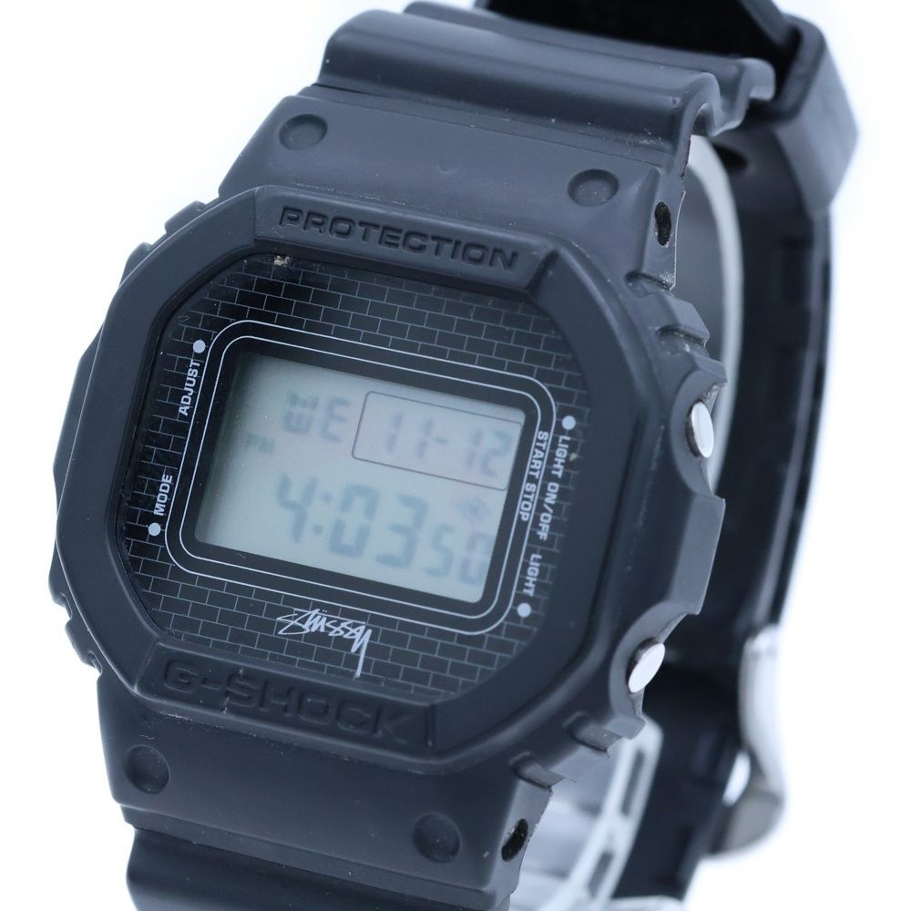 G-SHOCK Stussy 電池交換済み　メンズ腕時計　デジタル 3229 CASIO G-SHOCK (カシオ ジーショック) ×STUSSY DW5600VT 3229