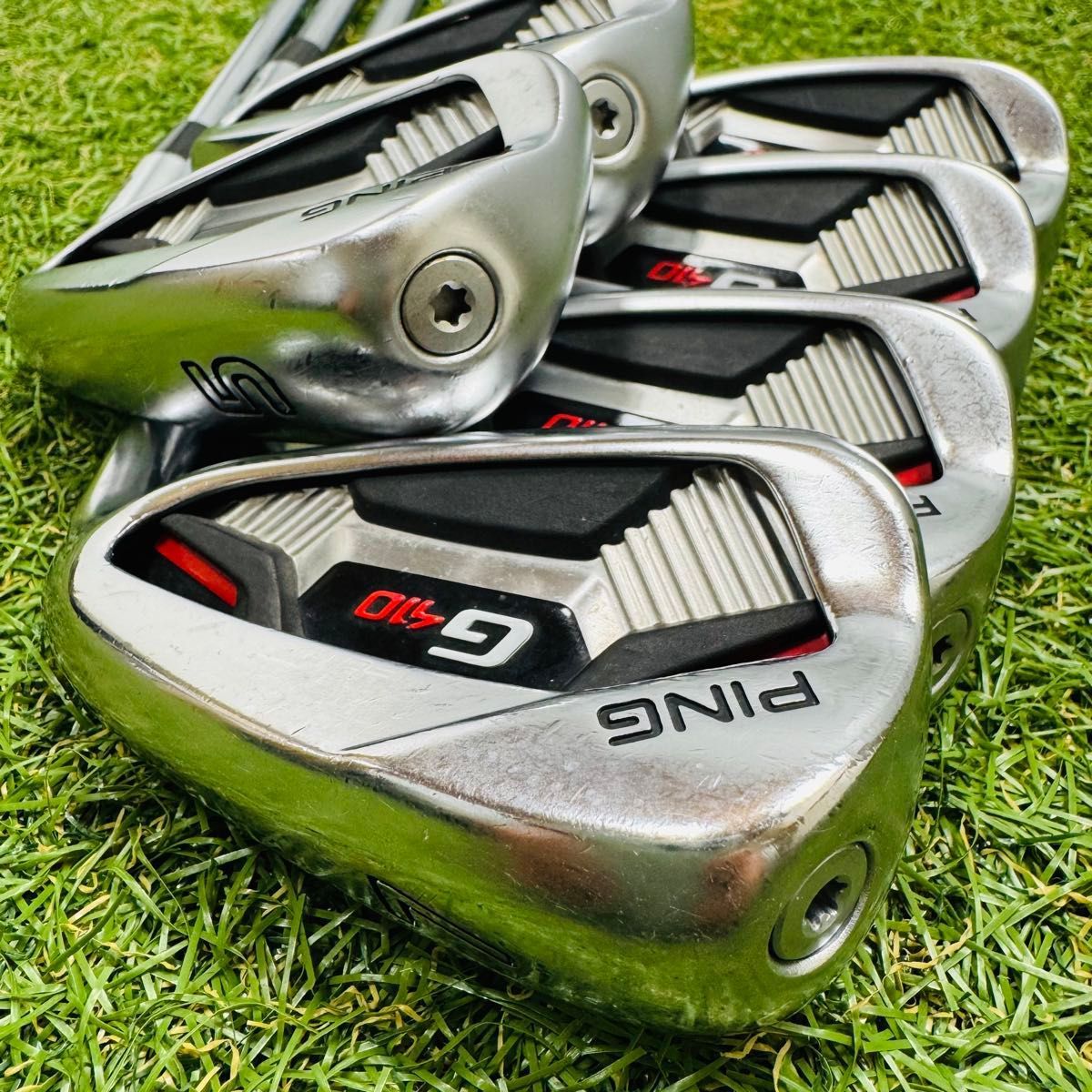 良品】初心者推奨 ピン G410 緑ドット メンズアイアンセット 6本