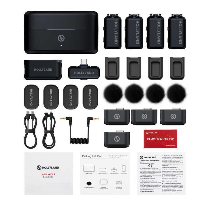 LARK MAX 2 Combo 4人用 スペースグレー カメラレシーバー USB Cレシーバー付 ワイヤレスマイク