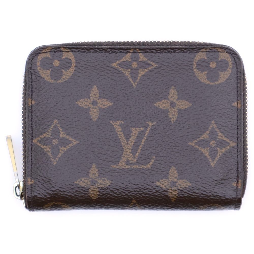 LOUIS VUITTON ルイヴィトン モノグラム ジッピーコインパース コインケース コンパクトウォレット 財布 ブラウン PVC M60067 ゴールド金具