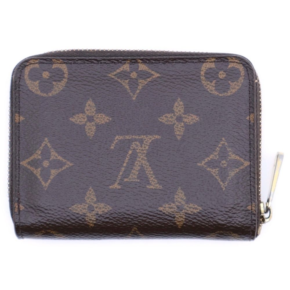 LOUIS VUITTON ルイヴィトン モノグラム ジッピーコインパース コインケース コンパクトウォレット 財布 ブラウン PVC M 60067 ゴールド金具